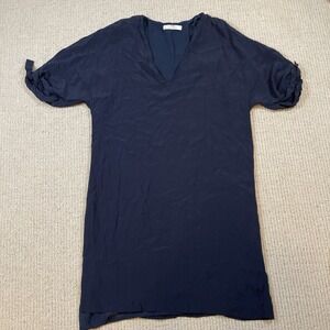 MNG Suit Collection Womens 4 Shift Blue Dress Navy Lined